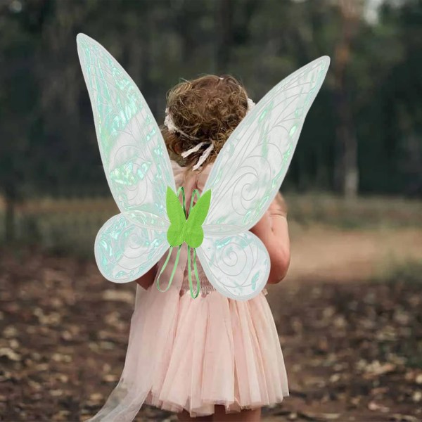 Uusi tuote Lasten Fairy Wings -lelu, Tyttöjen takaisin perhosrekvisiitta, Fairy Wings, Tyttöjen prinsessan jouluesitys