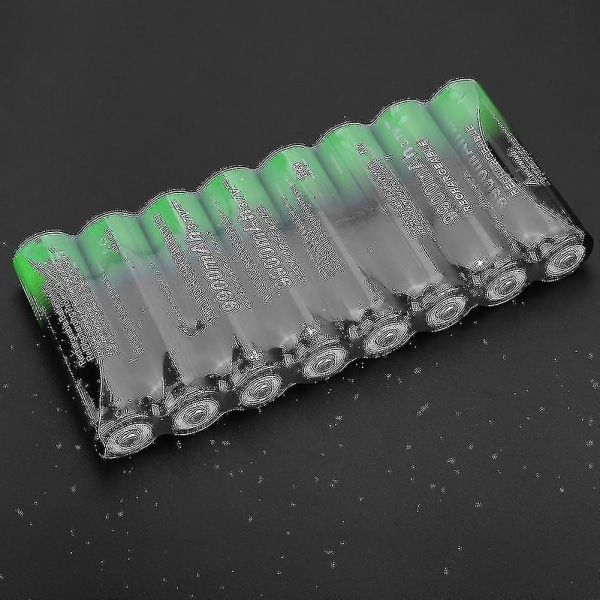 8st 18650 9900 mah uppladdningsbart batteri Mini Bärbar Stor kapacitet Svart+grön