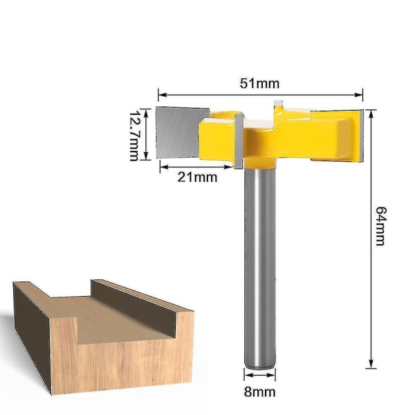 2024 8 mm skaft fresebit Cnc freser, trebearbeiding freser høvle trebearbeidingsverktøy, Cnc freser