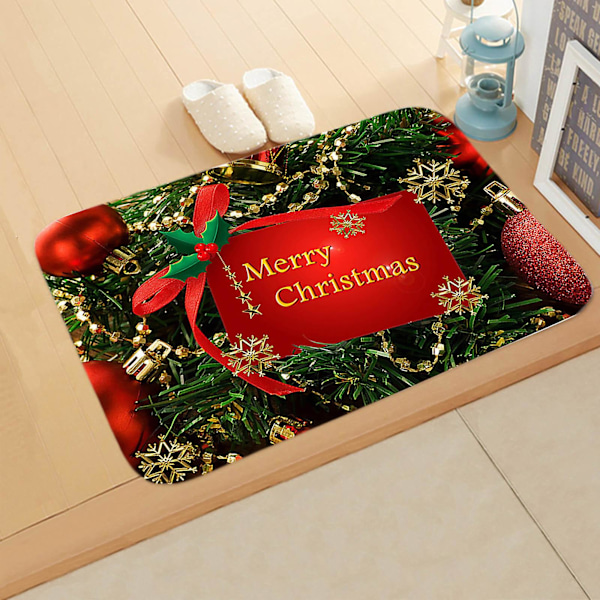 Clearance Christmas Floor Mat Kitchen Bathroom Door Non-Slip Mat Floor Mat