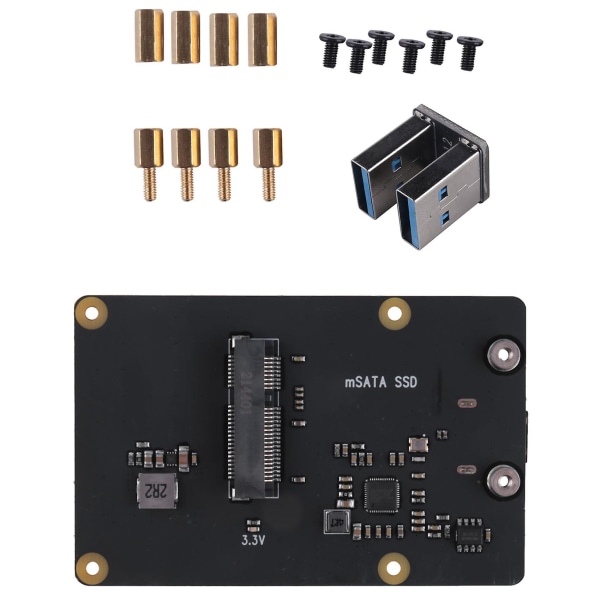 För 4 Msata Ssd Adapter X857, för 4 Model B X857 V2.0 Msata Ssd Expansion Board Usb3.0 Module
