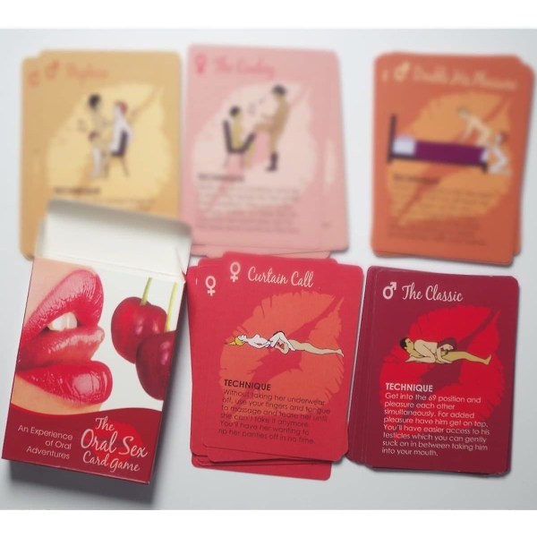 Oralsex-kortspill, Sexposisjonskort for par, Sexposisjonsspill for par slem, Sex Gam