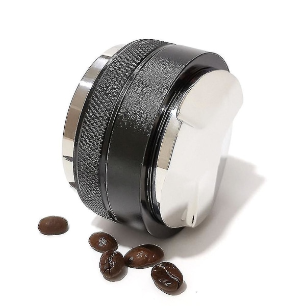 51/53/58 mm 2-i-1 dobbelthodet sklisikkert kaffepulverfordeler, utjevningsrør