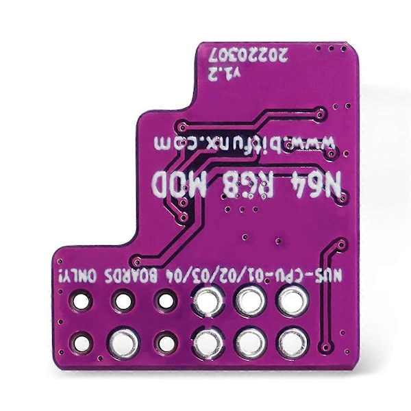 N64 RGB MOD Kit för N64 NTSC Konsoler RGB Modul Chip för NTSC Modifierad RGB Output Modul