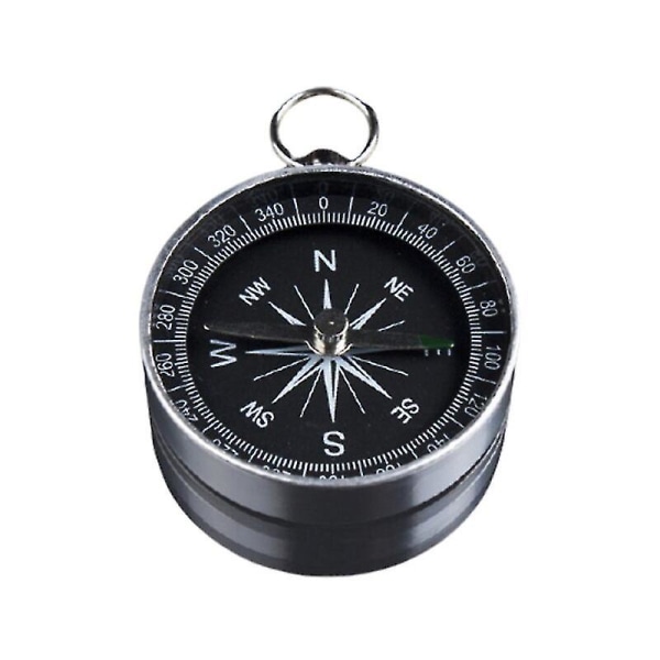 Mini taskukompassikytkin Kevyt kompassi avaimenperä metallia alumiinia vedenpitävät kompassit retkeilyretkeilyyn selviytymiskompassi