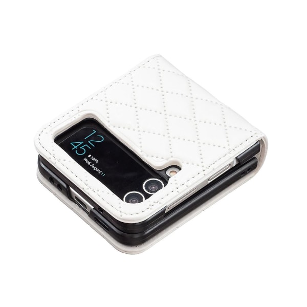 Stereo Rombus Pehmeä Nahka Phone case Yhteensopiva Samsung Galaxy Z Flip 4 koko kehon cover
