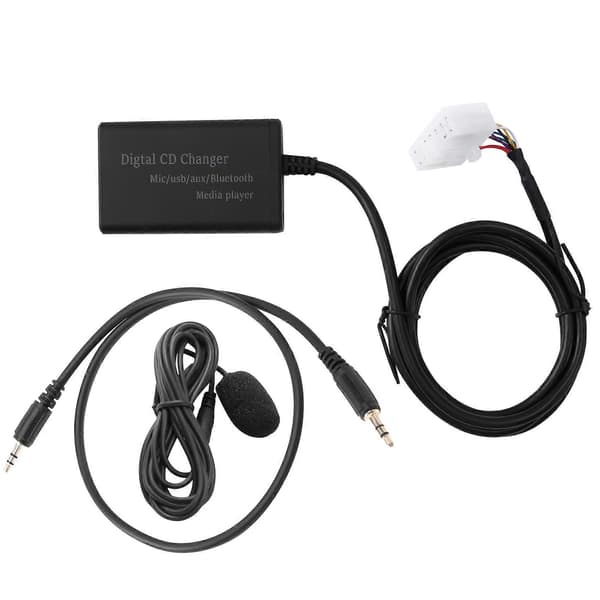 USB AUX Bluetooth Bil Digital Musik CD Växlare Adapter för (5+7)Pin Yaris
