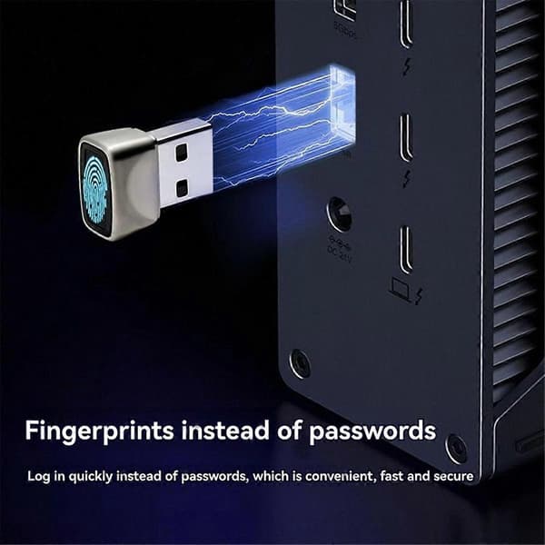 USB Fingeraftrykslogin Enhed Driverfri Plug and Play Notebook Desktop Computer Fingeraftryksgenkendelse