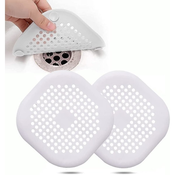 2st silikonavloppsskydd, diskbänksfilter med sugkopp, cover , diskbänksfilter för kök och badrum.
