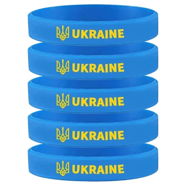 Ukraina Emblem Armband Ukraina Patriotiskt Present Ukrainska Silikon Armband