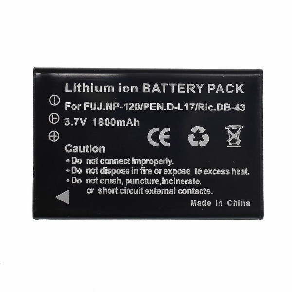 Batterikompatibel Toshiba Camileo X100 X-100 H30 H-30 H-31 H31 Hd Px1657 Pa3893u-1cam