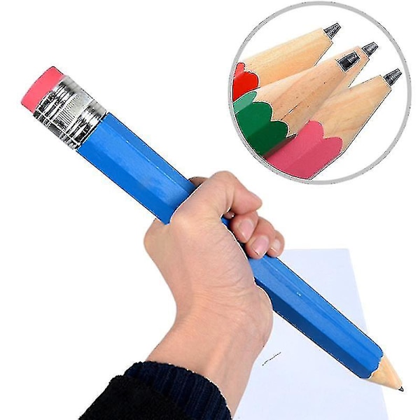 35cm Stor Träblyerts Penna Personlighet Kontorsmaterial För Skolrekvisita Leksaker Presenter