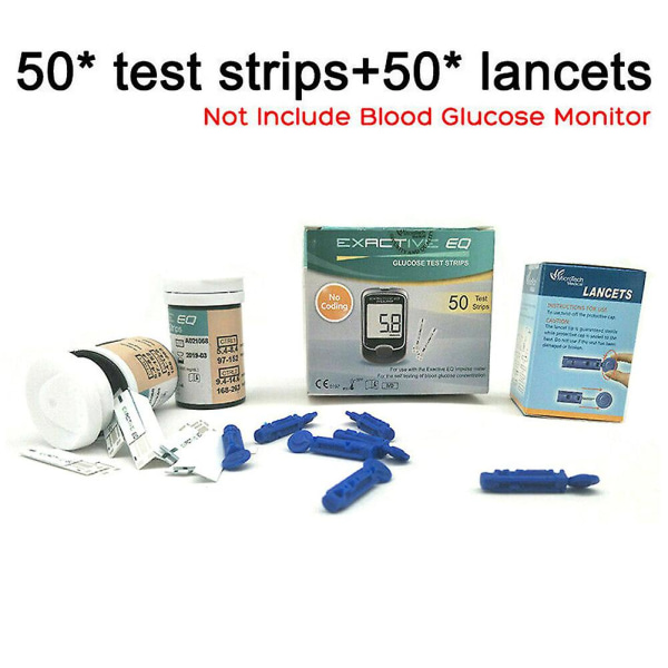 Nytt ankommet blodsukkermåler Diabetestestsett Blodsukkermåler med teststrimler