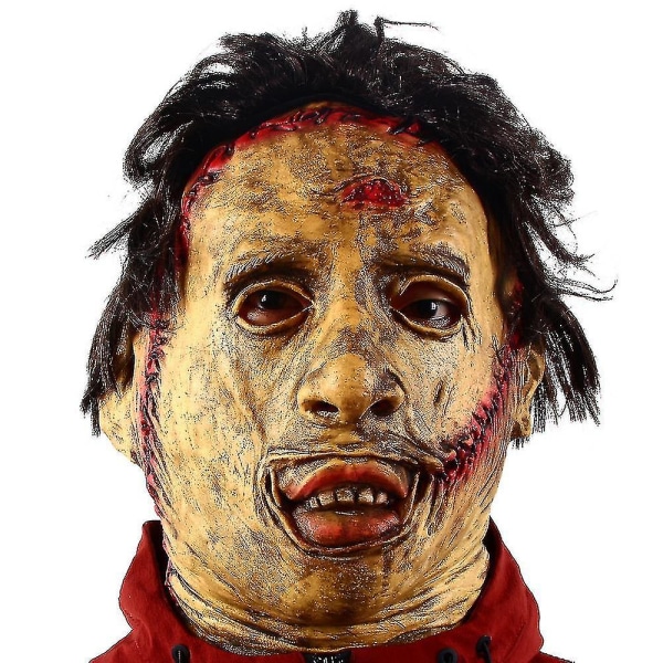 Texas Chainsaw Massacre Lædermaske Halloween Horror Fancy Dress Fest Cosplay Latex Masks-yu