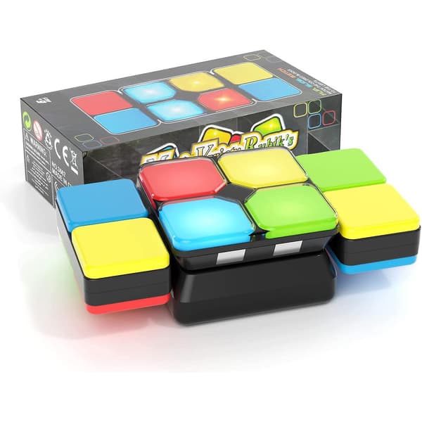 LED Magic Music Cube Flip Slide Cube Lys Flerspiller Puslespill Leke 4 Spillmoduser Barn Julergave