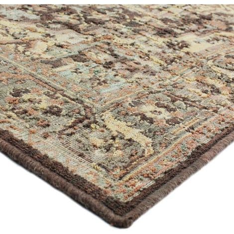 Brun orientalsk stuetæppe 110x160