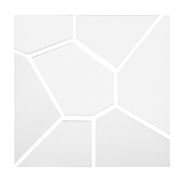 DIY Geometrisk Vægsticker Spejl til Soveværelse og Stue Dekoration