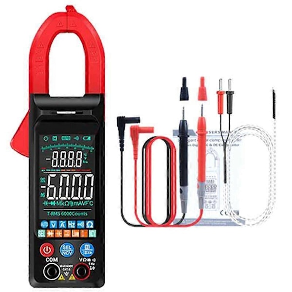 Strømtang DC/AC Spænding Digital Strømtang 6000 Tællinger 400A Multimeter Farveskærm Spændingstester FS8330Pro