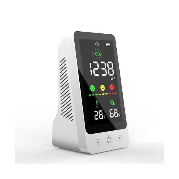 Air Quality Monitor Led Screen Co2 Carbon Dioxide Meter Temperature Humidity Measuring Detector Ndi