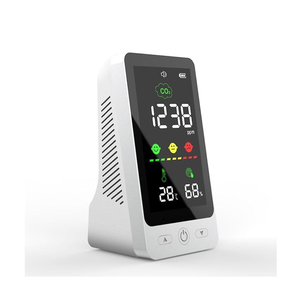 Luftkvalitetsövervakning Led-skärm Co2 Koldioxidmätare Temperatur Luftfuktighetsmätning Detektor Ndi