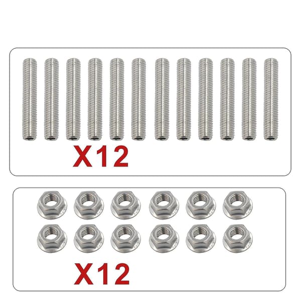 LS1 HEADER STUD KIT BOLTE STAINLESS STEEL Udskiftning til LSX LS2 LS3 LS6 LS7 4.8 5.3 6.0 6.2L
