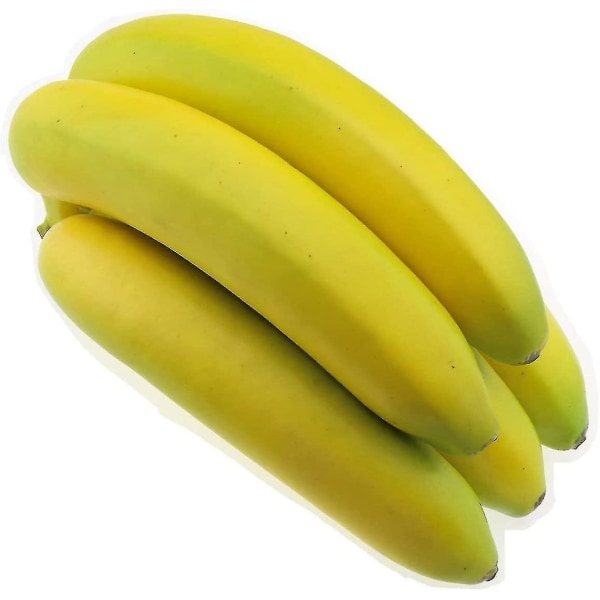 Kunstig banan frugt bundt, 19 cm realistisk falsk frugt