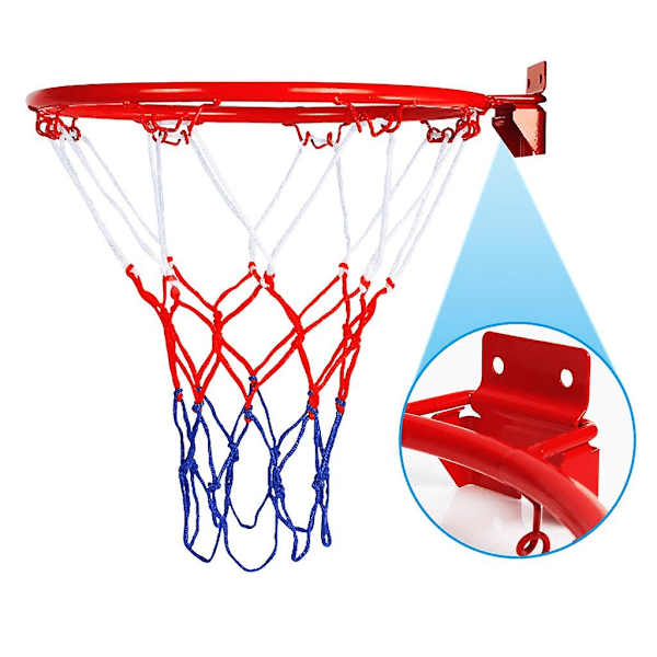 Barn Hängande Basketboll Väggmonterad Korg Fälg För Utomhus Inomhus Mycket Hållbar