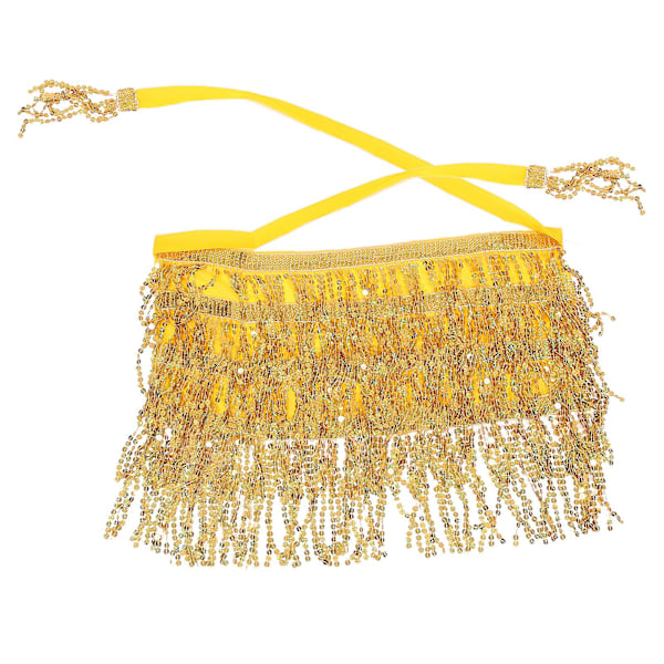 Dam Hip Scarf Magdans Bälte Midja Wrap Med Pailletter Dansare Kostym Tillbehör