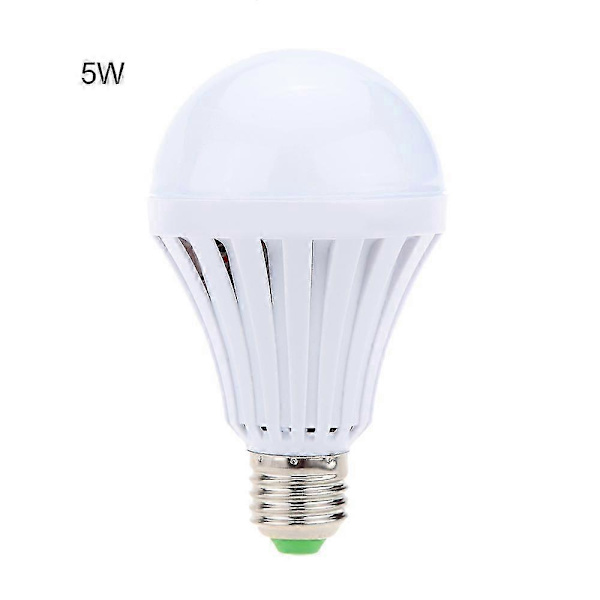 LED E27 Energibesparende Genopladelig Intelligent Pære Lampe Nødlys