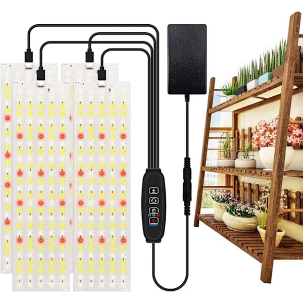 LED-kasvivalopaneeli - EU-pistokesovitin
