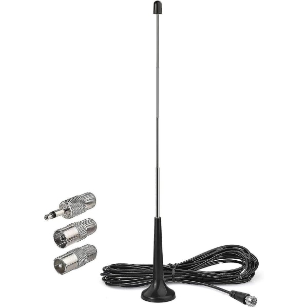 Fm Dab Radio Antenna Aerial 75 Ohm F Plug And 3 Meter Extension Cable