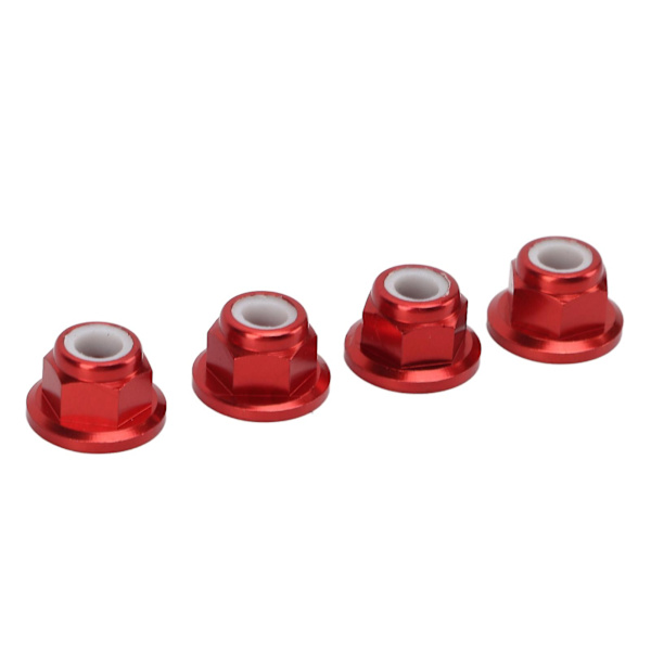M4 RC-bilmuttrar i aluminiumlegering, 4 mm innerdiameter, 1/10 fjärrstyrd biltillbehör