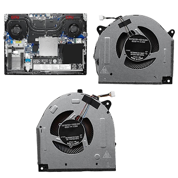 Bærbar computer Cpu Gpu køleventilator til Legion Y7000-2019 Y540-15irh 5f10s13886 Dc28000e3f1