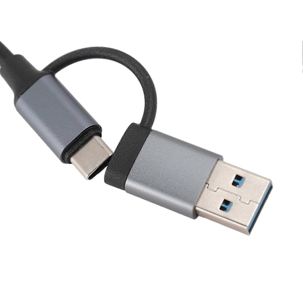 8-i-1 USB-C Hub Multifunksjonell Kortleser USB 3.0 Dokkingsstasjon for Telefon og Tablet