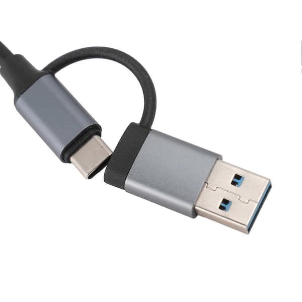 8 i 1 USB C Hub Multifunktionel Kortlæser USB 3.0 Dockingstation til Telefon Tablet