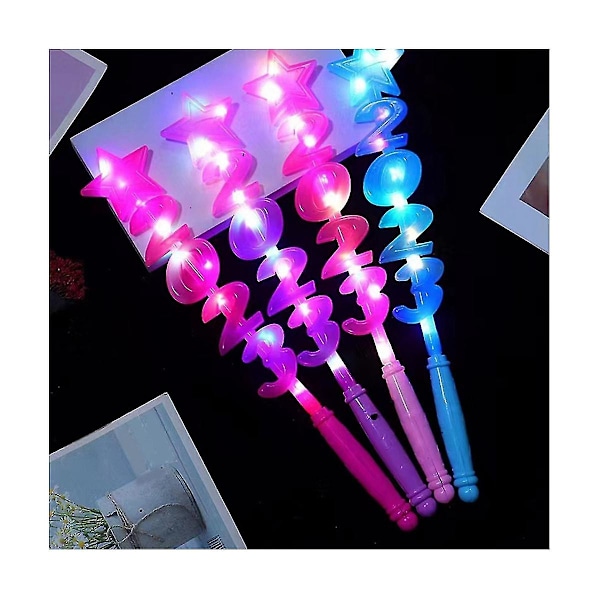 10-pack LED Glow Sticks 2023 Julglödpinnar Jul Födelsedagsfest Högtidsmaterial