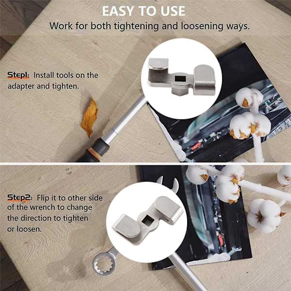 Nøkkelforlenger for 1/2 tommers brekkjern Universal nøkkelforlengeradapter for juksebar S