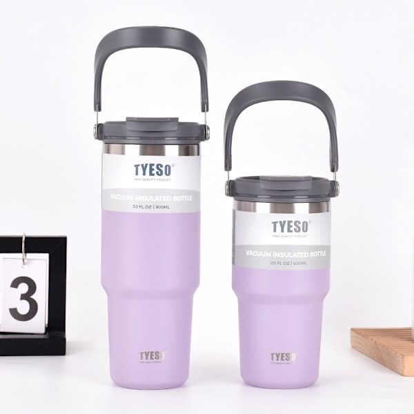 304 stainless steel thermos cup outdoor portable car cup vacuum cold portable ice cup 900ml