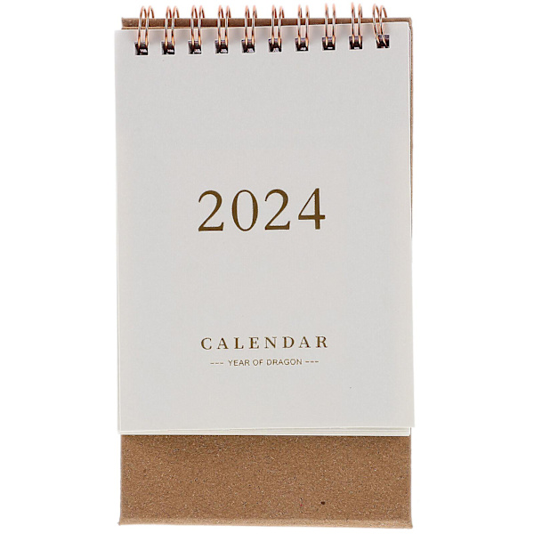 Skrivbords kalender 2024 Skrivbords kalender Ornament Stå upp Flip kalender Dekor Skrivbords kalender
