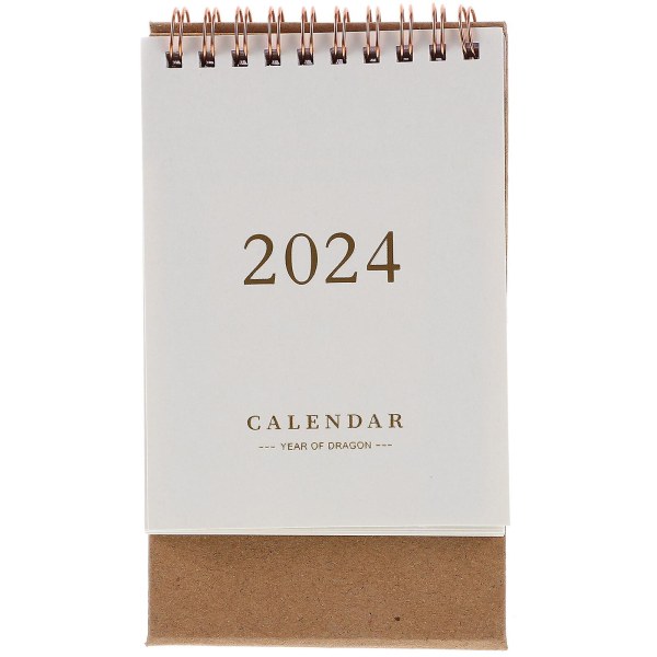 Skrivebordskalender 2024 Skrivebordskalenderpynt Stand Up Flip Kalender Dekor Skrivebordskalender