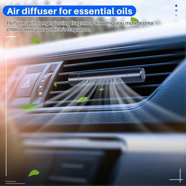 2 stk. biloliediffuser bil diffuser udluftningsclips med 12x genopfyldning - bilduftfrisker - bilparfume - biludluftning