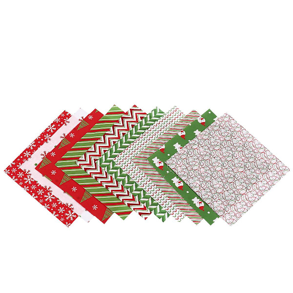 20 st julbomullstyg hantverkspaket lapptäcke sömnad quiltning tyg