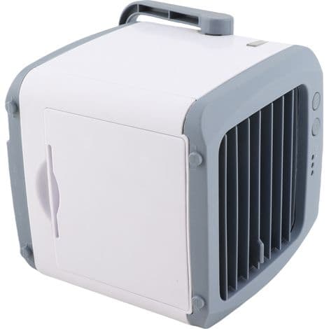 Mini bærbar aircondition/luftfugter/blæser med USB-interface. Ideel til soveværelser, kontorer og andre steder.