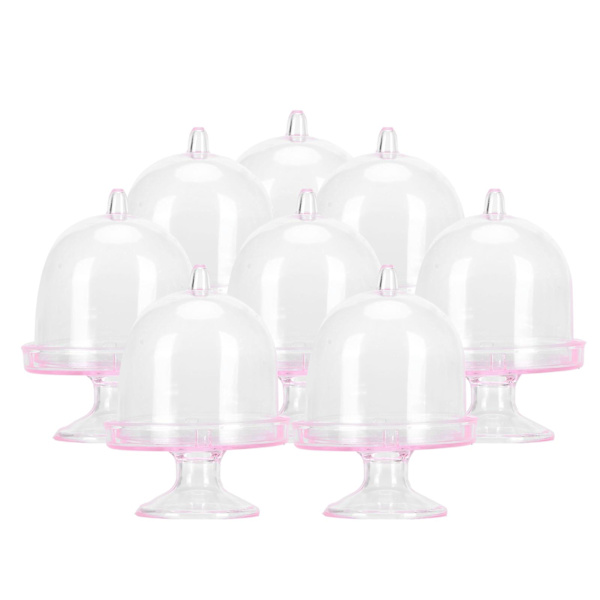 Mini Godisask - Kakställ Cupcakes Display Platta med Lock - Set om 12, Festtillbehör