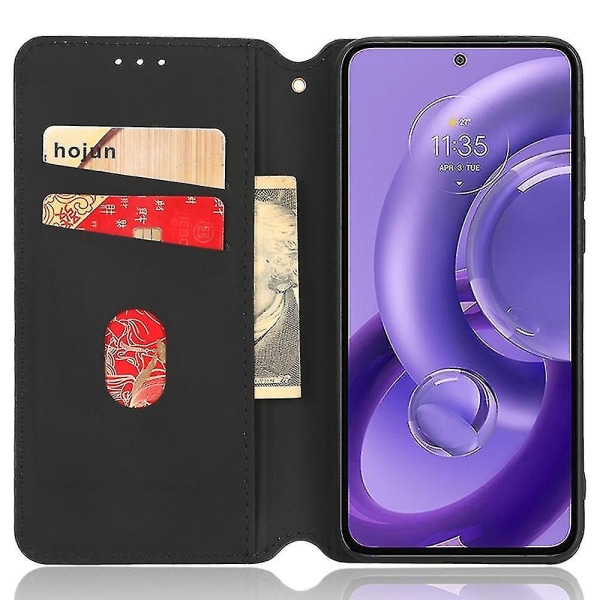 For Motorola Edge 30 Neo 5G telefondeksel Magnetisk autolukkende deksel med lommebokstativ