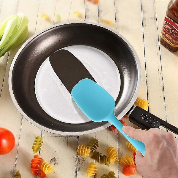 Silikon Slikkepottsett - 6 Deler Non-stick Gummislikkepott Med Rustfritt Stål Kjerne - Varmebestandig Slikkepott Kjøkkenredskapssett For Matlaging Baking Og