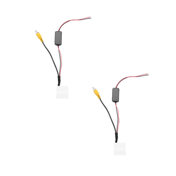 2 stk 24-pins bilkamera adapterkontaktkabel, reverskamera til GPS-hodeenhet for Kluger