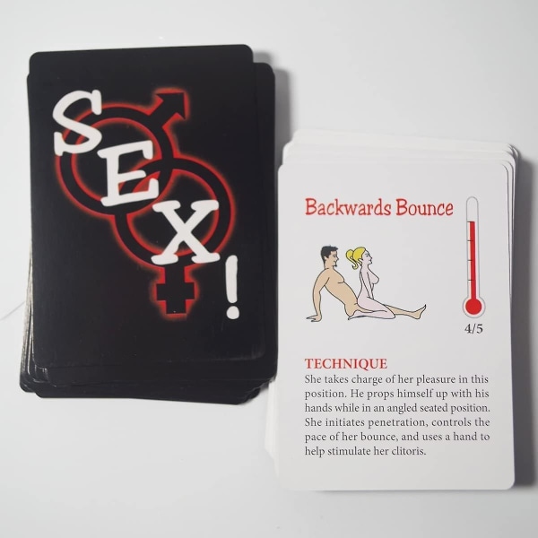 Sexposisjonskort for par, Sexkort Sexposisjonsspill for par frekke, Sexspill Deck Tot