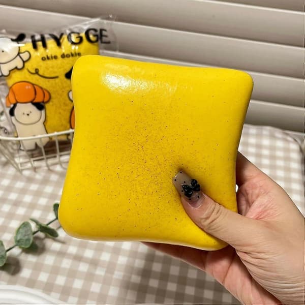 Brödsmör Squishy, Långsamt Stigande Squishy, Julklappsfyllning, Stressbollar, Stresslindring & Fidgetleksaker för ADHD