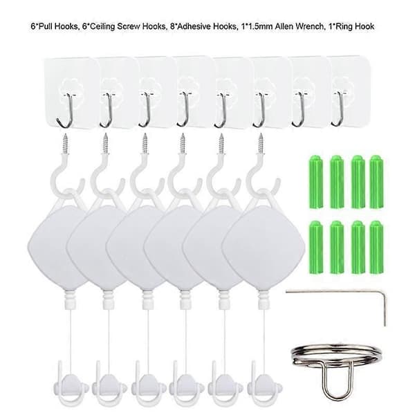 VR Kabelhåndteringssystem for VR Uttrekkbart Taktrinsesystem Virtual Reality Tilbehør, Hvit